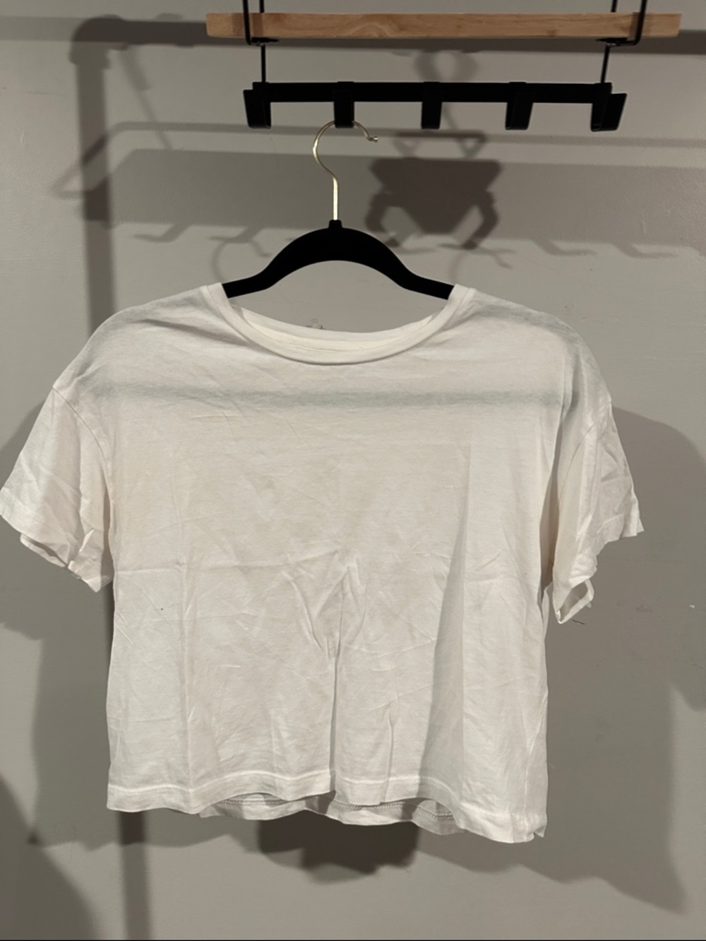 Classic Women's White Cropped Tee - Lightweight Everyday Top